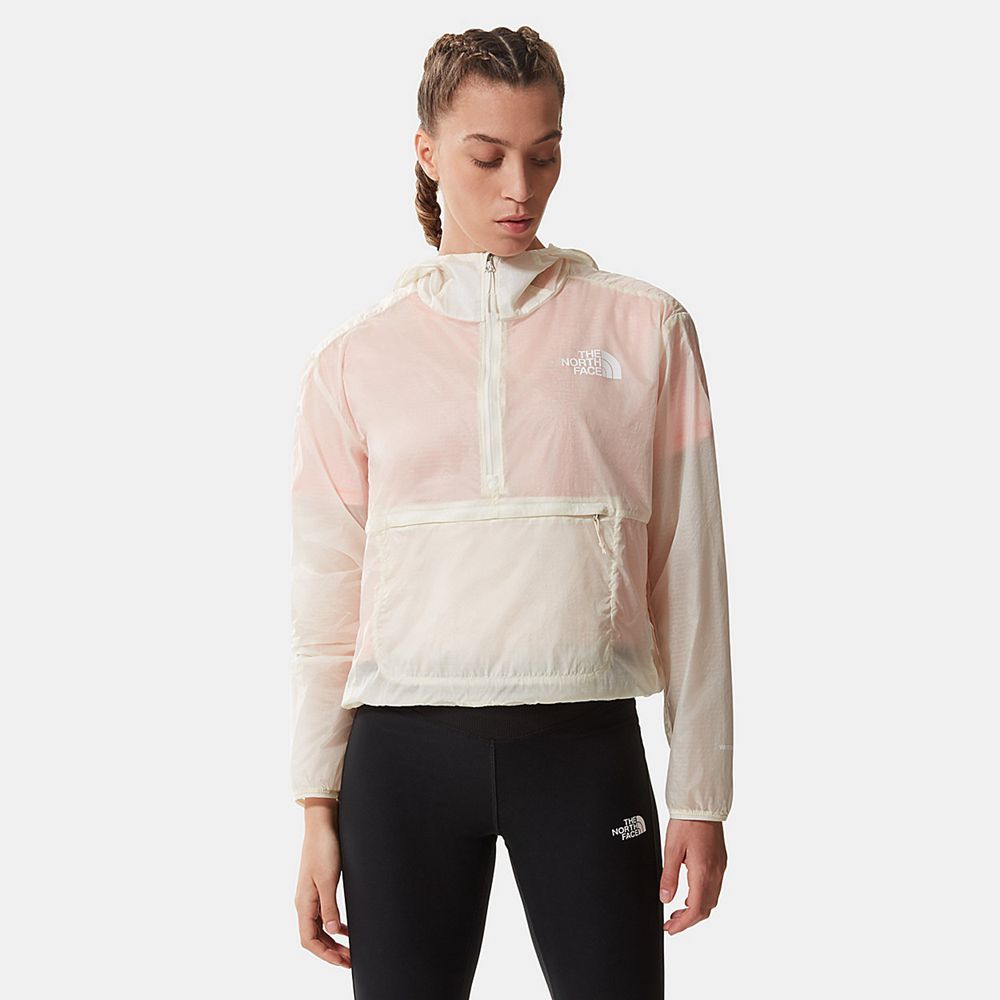 The North Face Insulated Jacket Womens Australia - The North Face Windy Peak Anorak White Hiking (HP